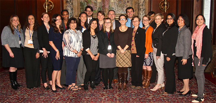 The DC cohort of IEL's Education Policy Fellowship Program pose for a photo Capitol Hill Day.
