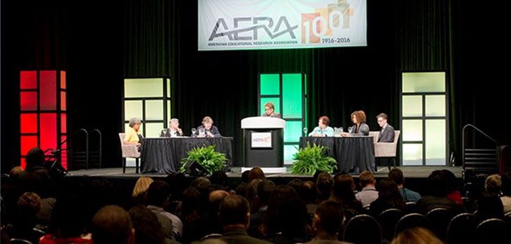 AERA annual meeting 2016 plenary session panel.