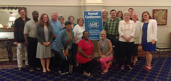Participants of the Appalachian Higher Education Network annual conference pose for a group photograph.