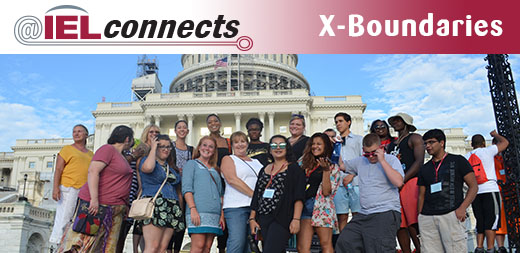 A group of RAMP youth, family members, mentors, and program staff pose in front of the U.S. Capitol Building.