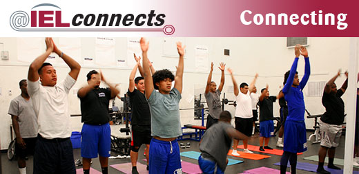 @IELconnects - Connecting: Image (Oakland High School students practice yoga.)