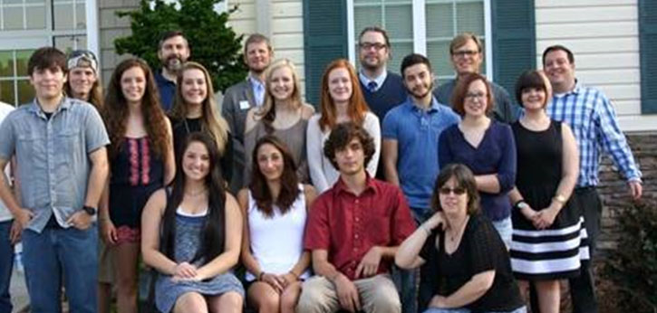 A group of Blue Ridge Scholars pose for a photograph.