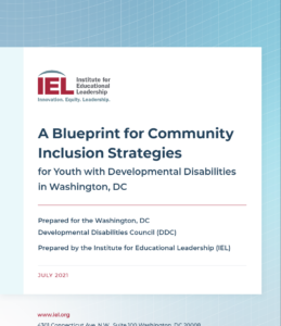 A Blueprint For Community Inclusion Strategies For Youth With Developmental Disabilities In Washington, DC