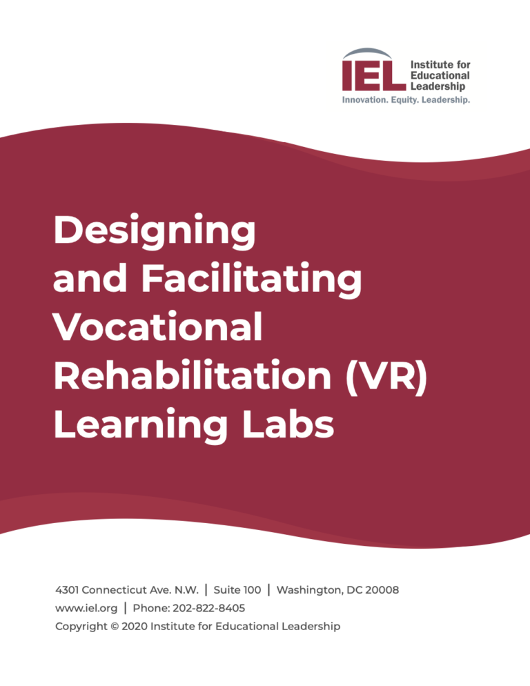 Cover of the Designing and Facilitating Vocational Rehabilitation Learning Labs