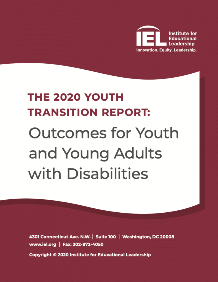 Cover of the 2020 Youth Transition Report